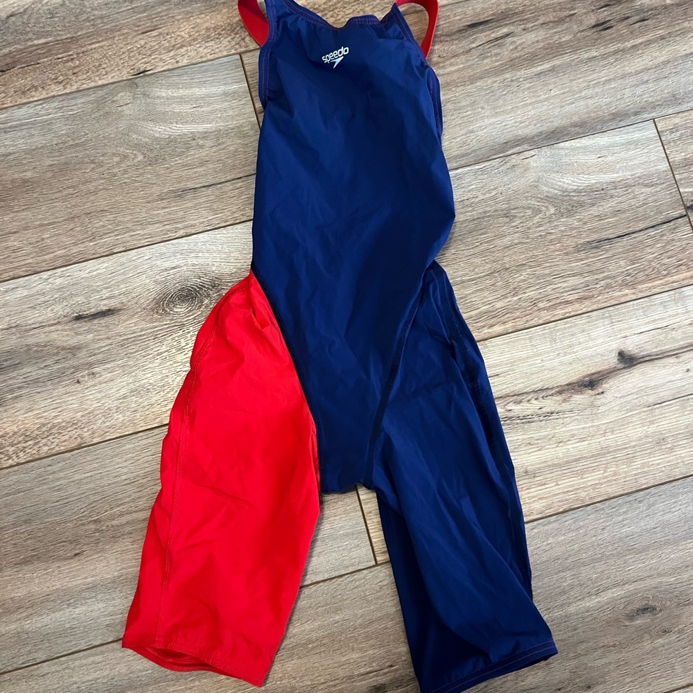 Speedo LZR Racer, Navy and Red